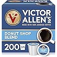 Victor Allen's Coffee Donut Shop Blend, Medium Roast, 200 Count, Single Serve Coffee Pods for Keurig K-Cup Brewers