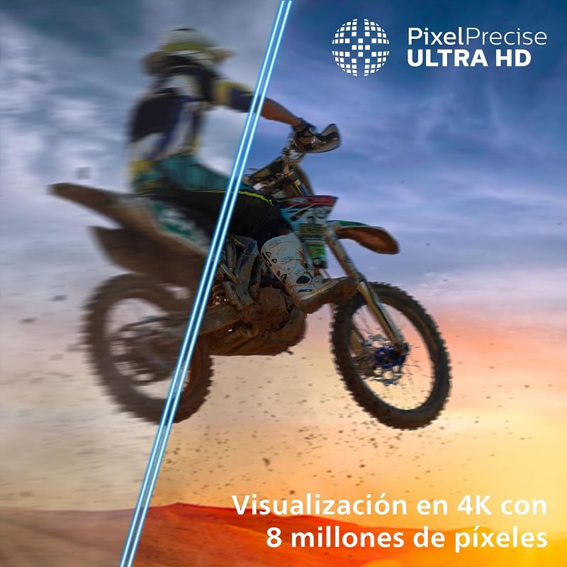 65PUS7200 Smart TV 4K LED - Pantalla de 65 Pulgadas con Plataforma Titan OS, Pixel Precise Ultra HD y Sonido Dolby Atmos - Funciona con Alexa y con el Asistente de Voz de Google