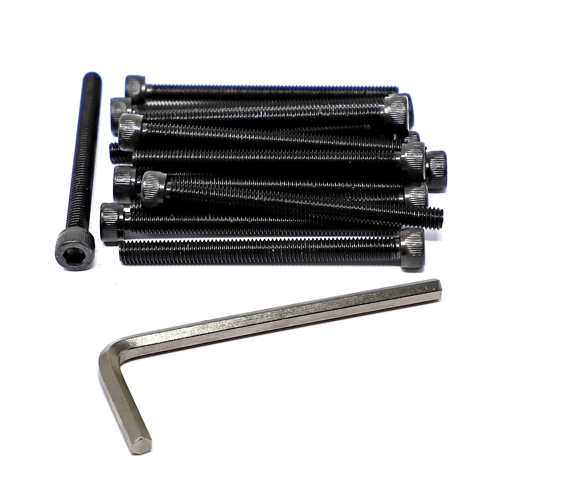 iExcell 15 Pcs 12 .9 Grade M6 x 70 mm Alloy Steel Hex Socket Head Cap Screws Bolts Hex Key Kit