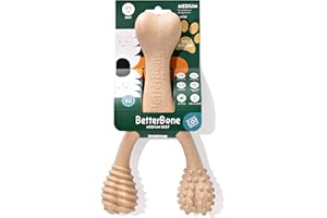 BetterBone - All-Natural, Nylon-Free Dog Chew Toys - Medium Density - Ideal for Moderate to Strong Chewers - Non-Toxic, Promotes Dental Health, Splinter-Resistant, Sustainably Made