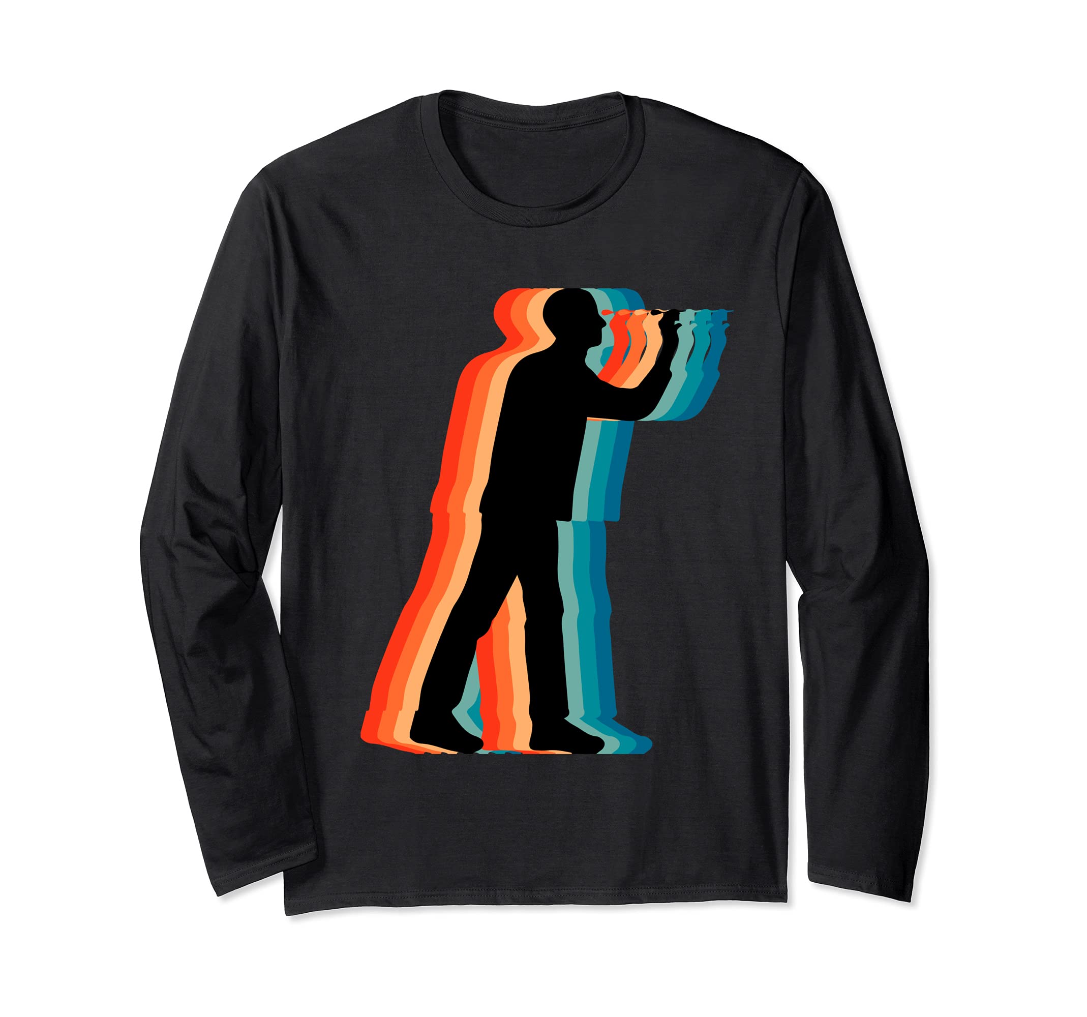 Retro Vintage Dart Master Lover, Dart Master Lover Long Sleeve T-Shirt
