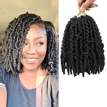 Amazon Com 6 Packs Pre Twisted Spring Twist Hair 8 Inch Pre