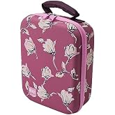 BUILT Hardshell Lunch Pack, Wild Berry Floral, Spacious And Insulating Lunch Bag, Durable EVA Hard Shell Protects Food, Padded Handle For Easy Carrying, BPA Free