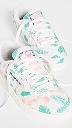 Reebok womens Club C Sneaker, Chalk/Black/Court