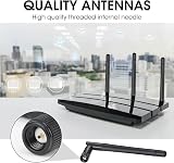 Tinshow 2 Pack SMA WiFi Antenna 2.4GHz 5GHz 3dBi MIMO Dual Band External view 7