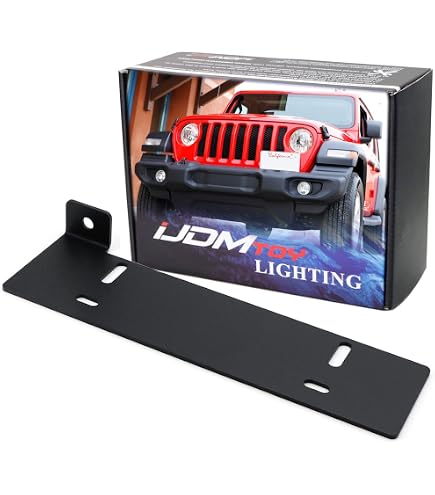 DNA MOTORING Front License Plate Bracket - Compatible With 2013-2018 Jeep Wrangler, CH1068139 - View #10