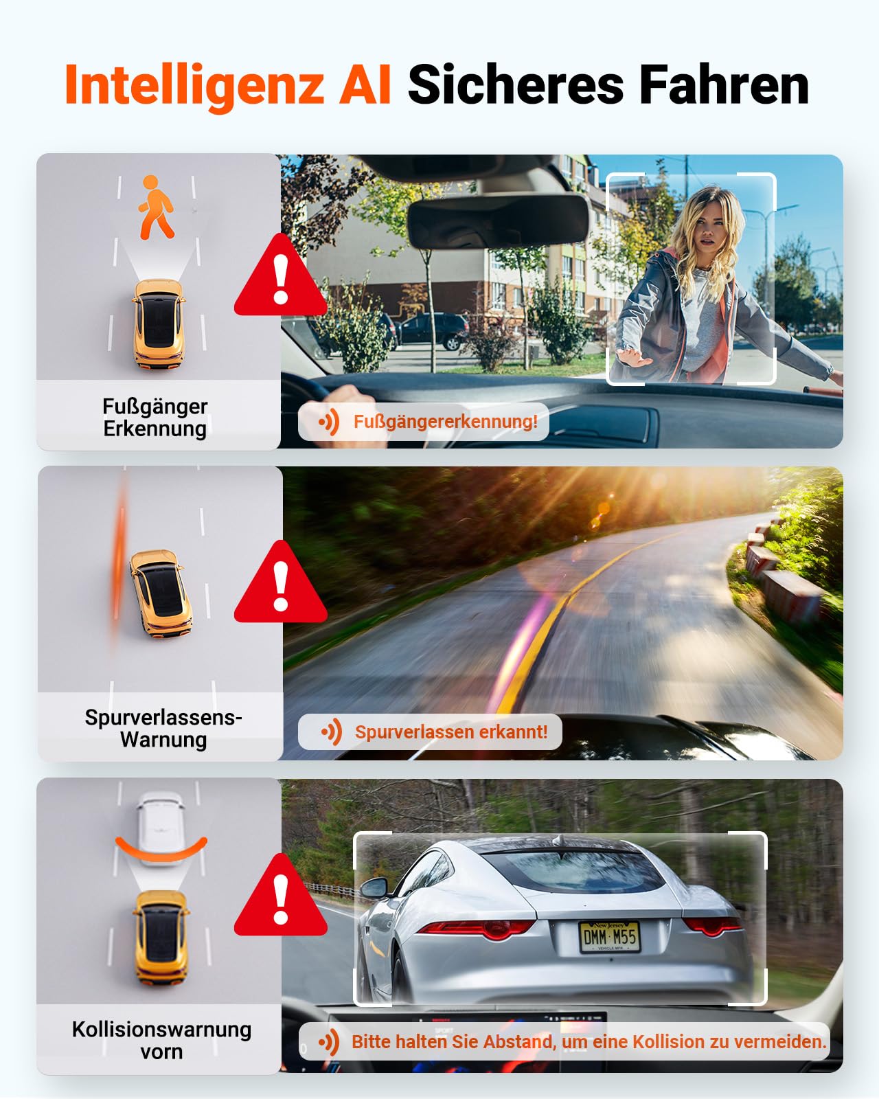 VANTRUE S1 PRO MAX 4K+4K Dashcam Auto Dual STARVIS 2 IMX678 HDR Nachtsicht Dash Cam Vorne Hinten, 5,8GHz WLAN GPS, 15S Puffer Parkmodus, DSGVO-konform, AI Auto Kamera ADAS BSD, Sprachbefehl, 1TB Max 7