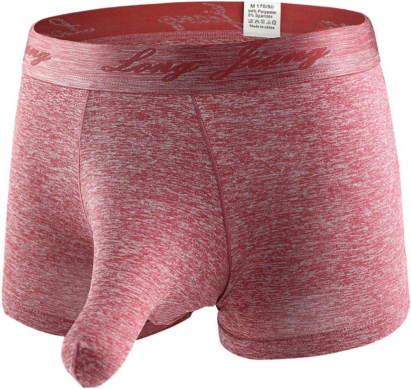 Mens Elephant Nose Underwear Boxer Briefs Thong Sexy Briefs Night Time Couple Game Comfort Fit Lightweight Boxer Briefs Soft Modal Cotton Open Fly Pouch