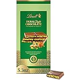 Lindt Dubai Style Milk Chocolate Candy with Pistachio & Kadayif, 5.3 oz. Bar