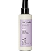AG Care Curl Trigger Curl Spray with Keratin and Rice Amino Acids - All-Day Hold Curly Hair Spray for Defined, Soft Curls, 5