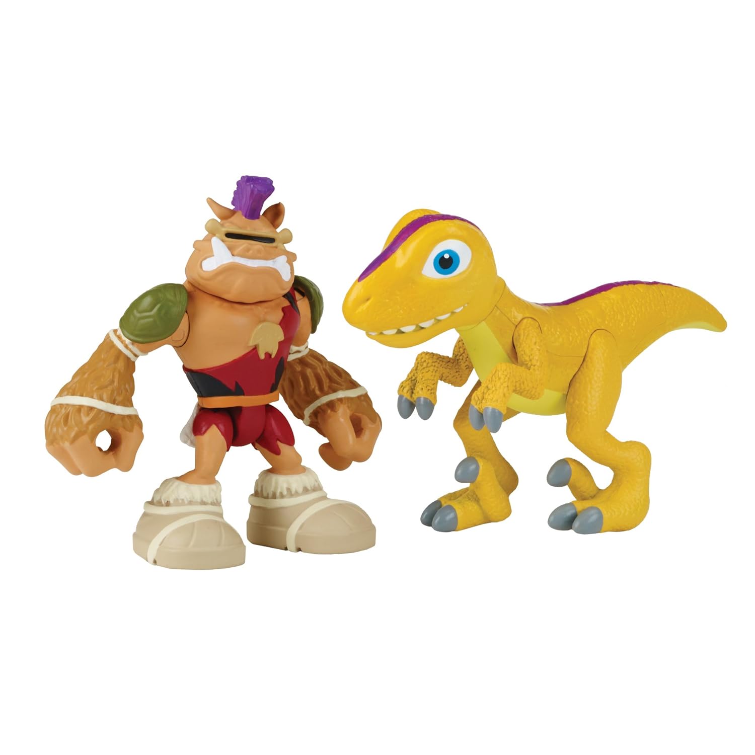 Nickelodeon Teenage Mutant Ninja Turtles Pre-Cool Half Shell Heroes Dino Bebop and Raptor Figures