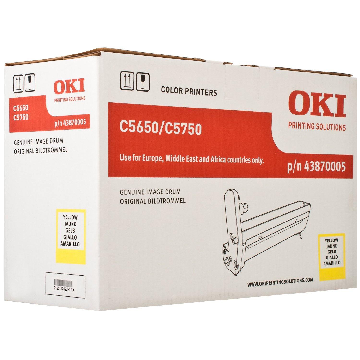 Oki 43870005 - C5650/5750 YELLOW EP CART