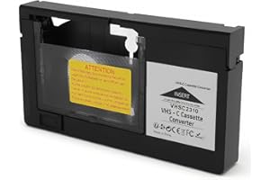 VHS C Cassette Adapter, Suitable for S VHS C, for S VHS Tapes, Converting VHS C/VHS Tapes, Including All 1.2mm Standard Tapes