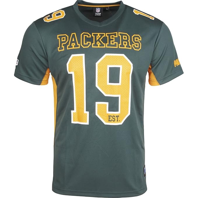 Majestic Green Bay Packers Moro Est. 21 Mesh Jersey NFL T-Shirt