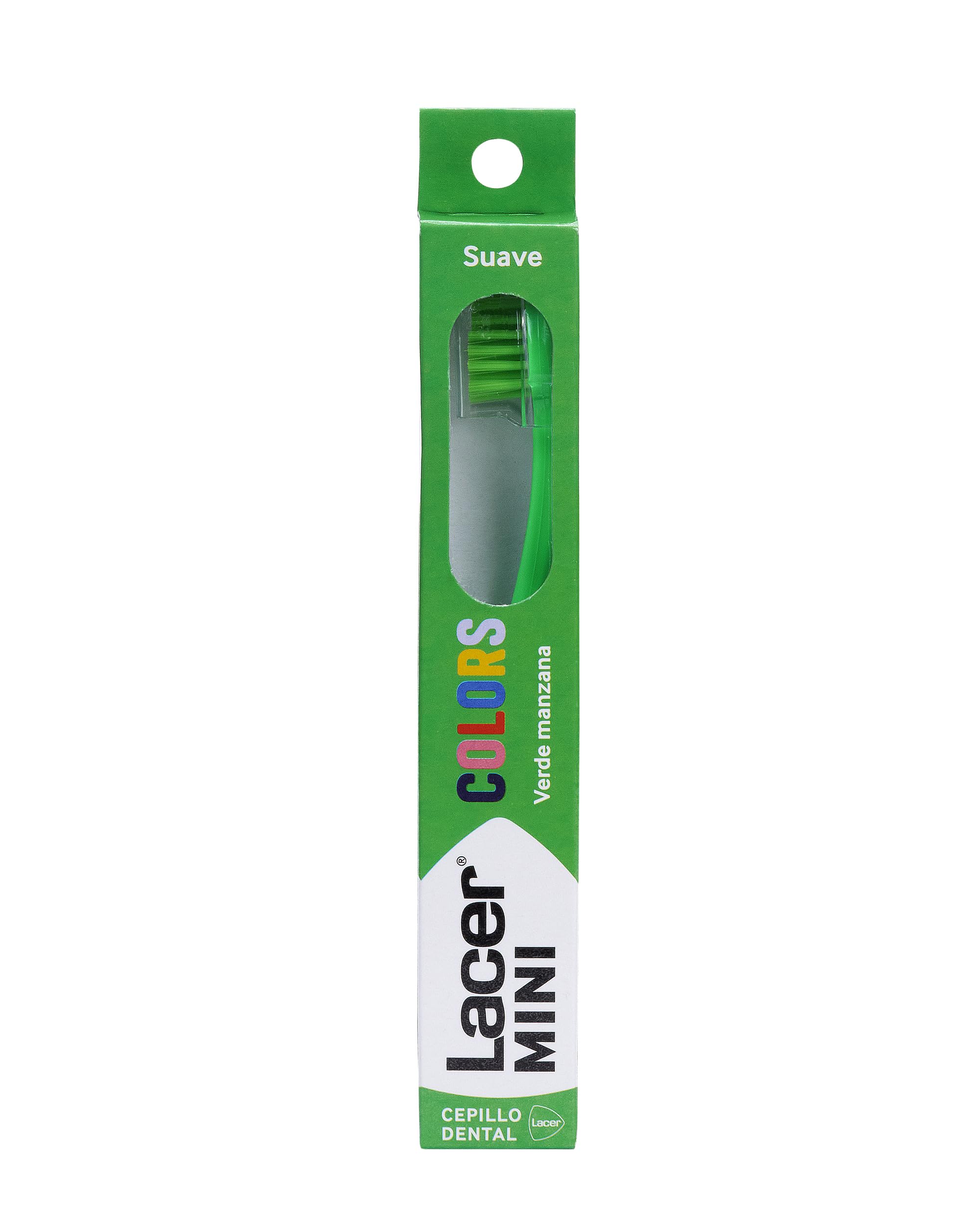 LACER - Toothbrush with Reduced Head for Greater Precision, Reduced Handle Ideal for Transporting, Soft bristles, Striking Colours, facilitates Correct Oral Hygiene