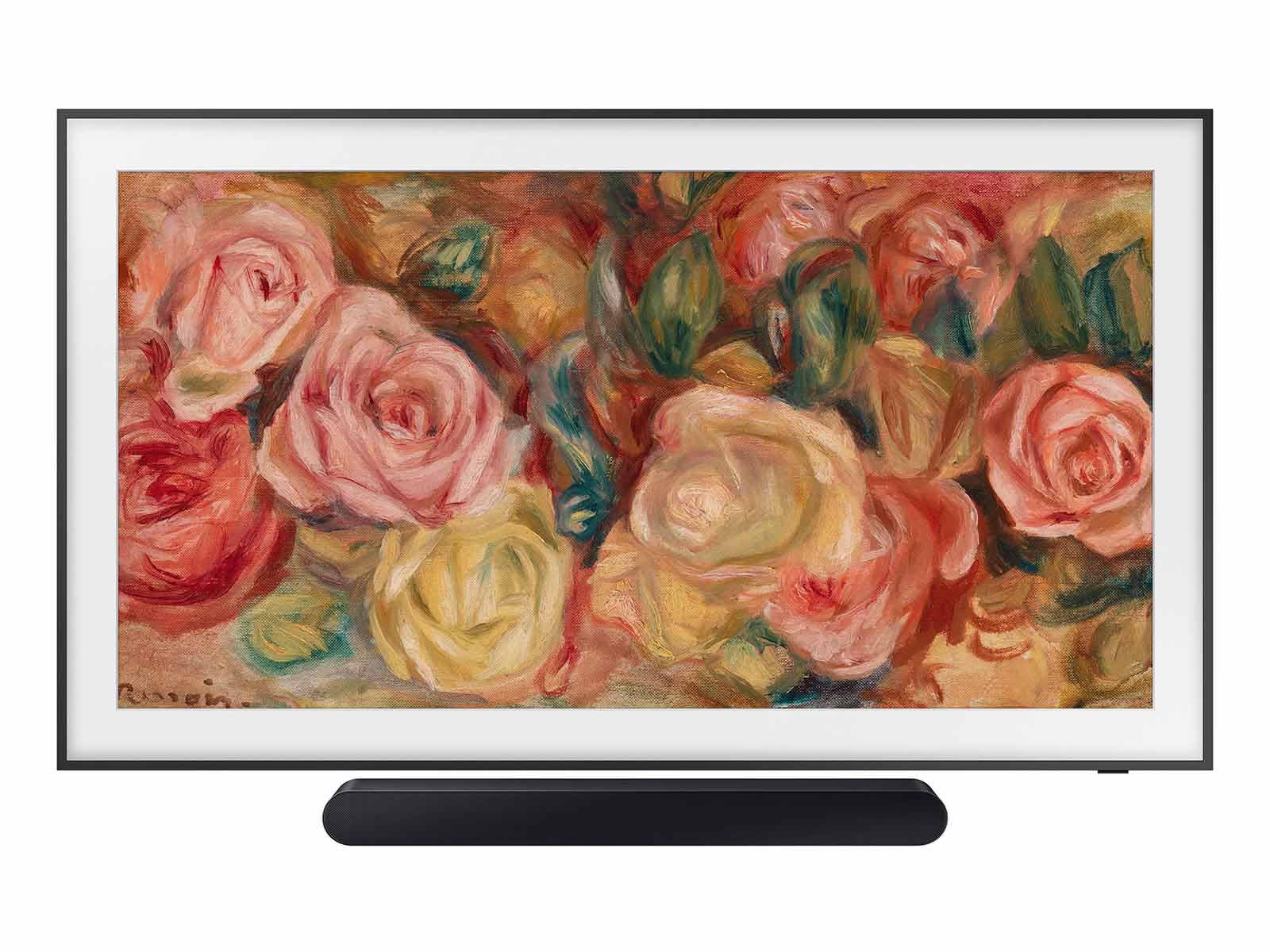 SAMSUNG 85-Inch Class QLED 4K LS03D The Frame Series Quantum HDR Smart TV (QN85LS03D, 2024 Model) w S60D 5.0ch Soundbar w/Wireless Dolby Atmos Audio, All-in-One Design, (Newest Model)