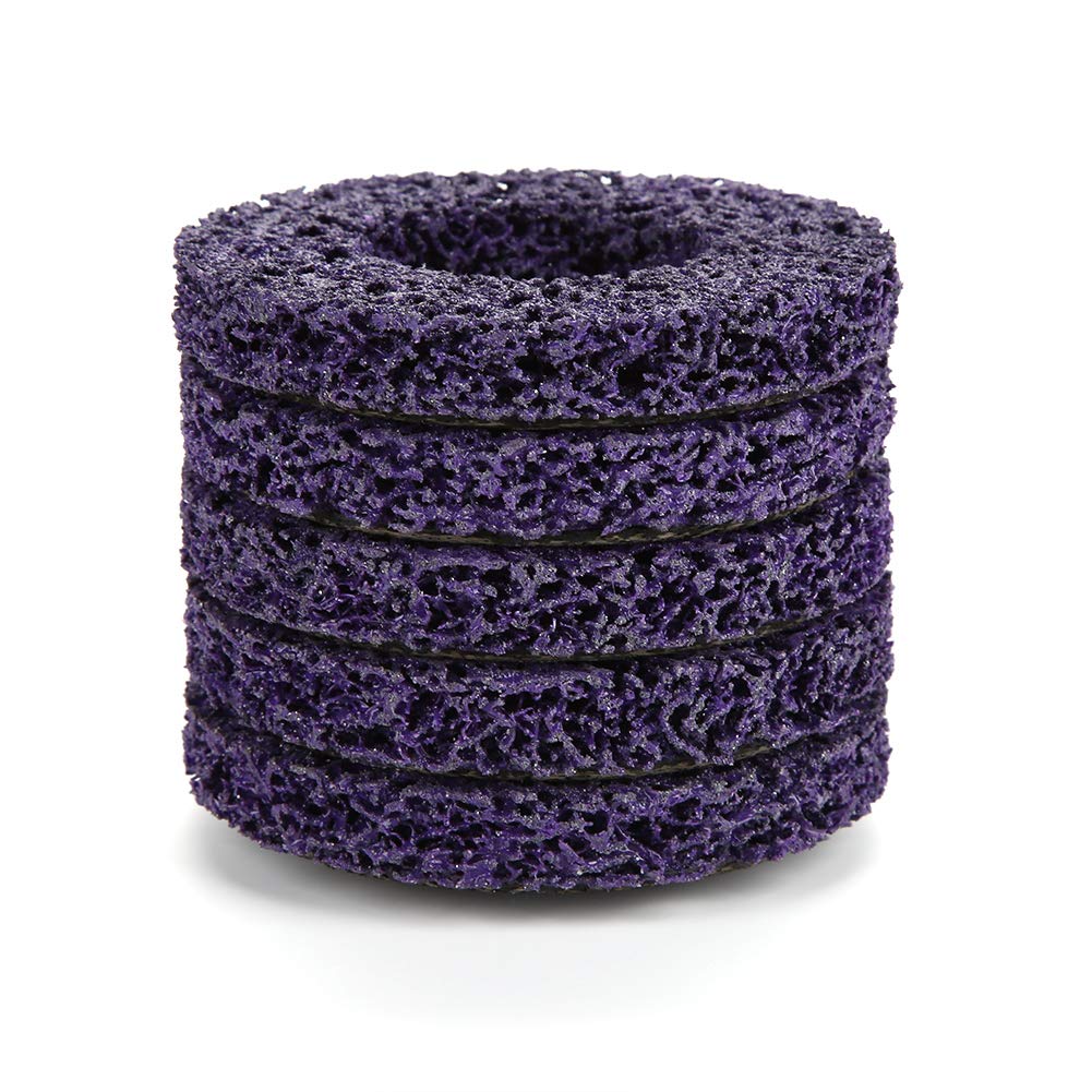 100mm Grinding Wheel, Grinding Assortments Paint Rust Removal Tool Poly Strip Wheel Disc for Angle Grinder 5pcs/set