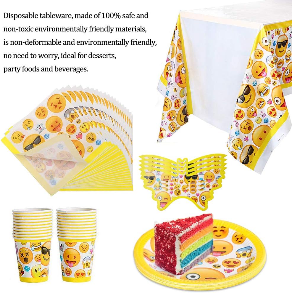 81 Piece Party Supplies Birthday No Need to Wash Tableware Set - Image 4