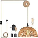 Plug in Pendant Light, Hanging Lights with 15ft