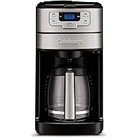 Cuisinart DGB-400 Automatic Grind & Brew 12-Cup Coffeemaker, Black/Silver
