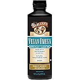 Barlean's Vegan Omega Liquid Flax and Algae Oil Plant Based EPA DHA Supplement from Algal Oil and Organic Flaxseed, Omegas 3 6 and 9 Fatty Acid Supplements, 16 Ounces