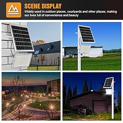 200W LED Solar Flood Lights,18000Lumens Street