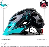 SIFVO Kids Bike Helmet with Visor 5-14 Adjustable Lightweight 50-57cm view 3