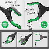 YAUNGEL 43 Inch Litter Picker Grabber Magnet 360° Jaws Foldable Green view 5