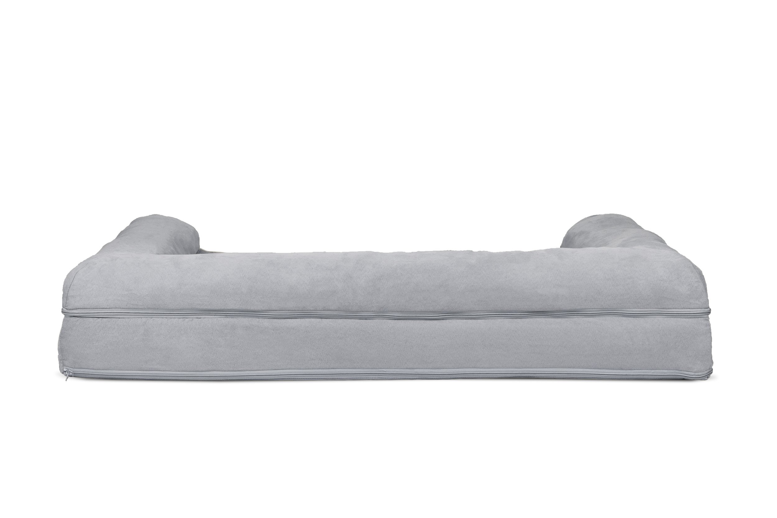 FurHaven Jumbo Plush Suede Orthopedic Sofa Pet Bed for Dogs and Cats