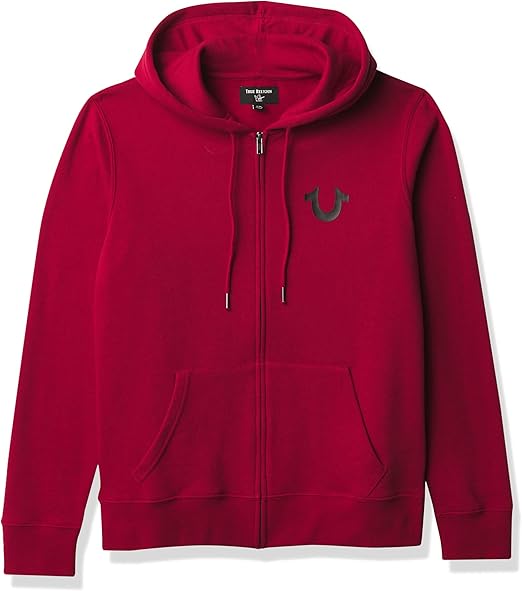 true religion black and red jacket