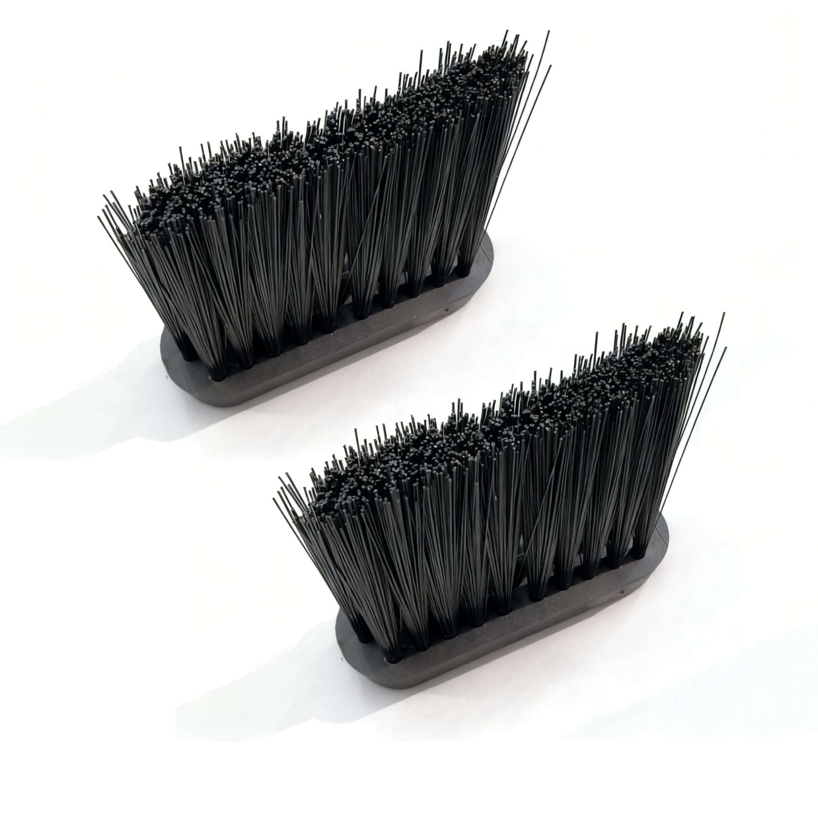View 1 of 2-Pack Hearth Brush Replacement Heads, Oblong Hearth Broom, Fireplace Cleaning Brushes for Ash Cleaning, Wood Stove, Grill, Furniture Brushes, Car Dusting Brush