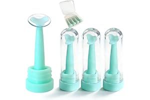 4PCS Hard Contact Lens Inserter Stand, Lens Inserter (Not Remover) with Storage Box Suction Cup Base for Stable Placement, So