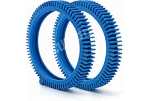 DISCOUNT PARTS DIRECT 2 Pack 896584000-143 Blue Front Tire Kit with Super Hump – Compatible with Hayward Poolvergnuegen 2X & 4X Pool Cleaners, Phoenix Series – Durable Front Wheel Replacement for Smooth Pool Cleaning