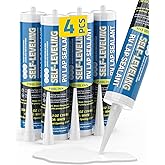 PAULINN Self Leveling Lap Sealant White, RV Roof Sealant for Camper Repair, RV Caulking, Rubber Roof EPDM, Flexible, UV & Wat