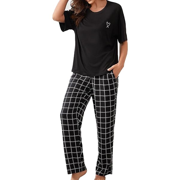 Rene Rofe Women's 2-Piece Ultra Soft Fleece Lounge Set - Long Sleeve Top & Pant Pajama Set - Holiday Pajama Gift