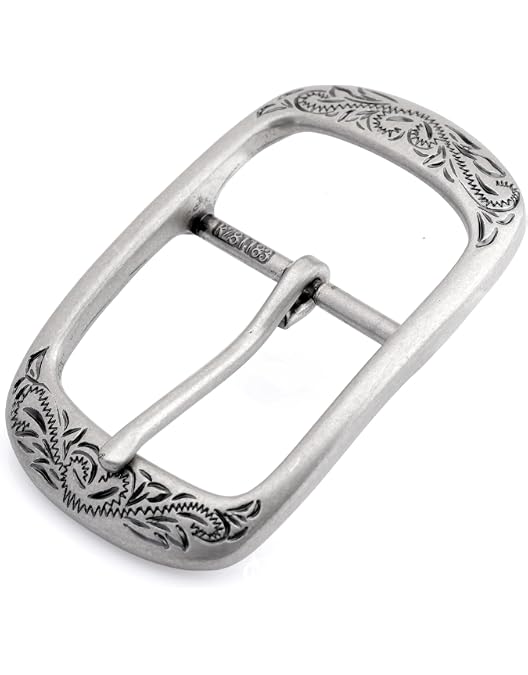 Belt with German Silver buckles size 12 Leather belt with german silver buckle Route 66 - buy from  main image 3
