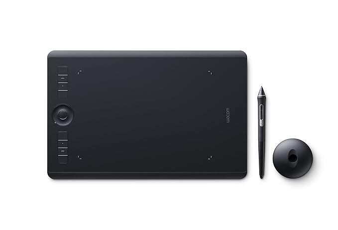 Wacom Intuos Pro Medium Grafik-Tablett mit Bluetooth-Funktion – Beliebtes Format für digitales Zeichnen und Fotoretusche mit 