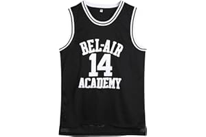Amzdest 90s The Fresh Prince of Bel Air Academy #14 Jersey Shirt for Men and Women, Unisex Basketball Jersey for Theme Party