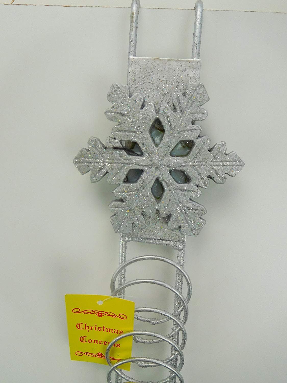 Christmas Concepts® 92cm Over The Door Christmas Card Holder - Christmas Decoration (Snowflake), Silver - Image 4