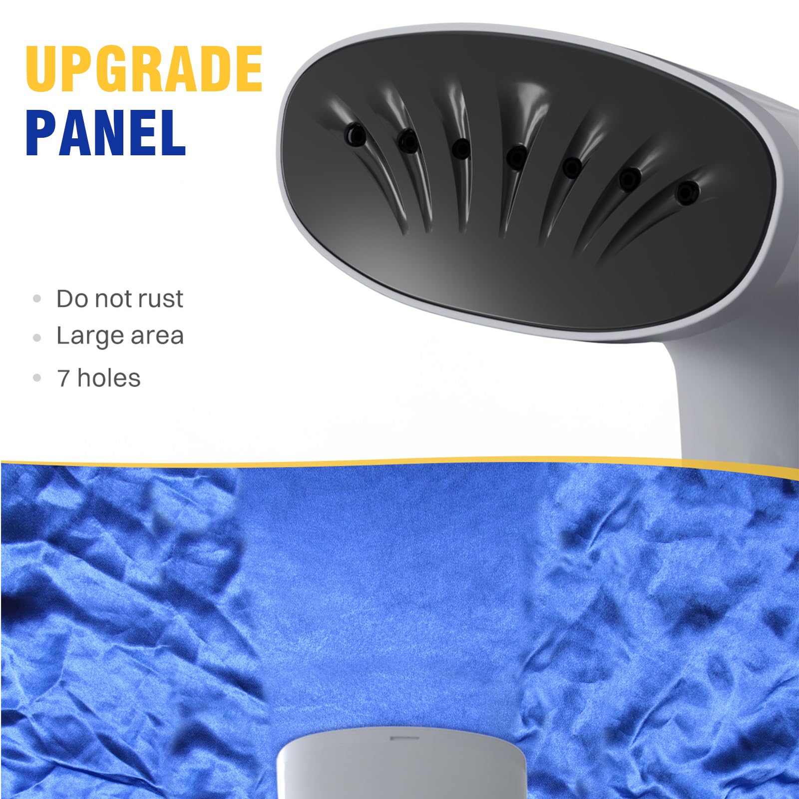 Rolipo Clothes Steamer, Garment Steamer for Wrinkle Removal, Upgraded 400ml Water Tank, 3rd Generation Panel, Handheld Steamer Clothing for Home, Office & Travel