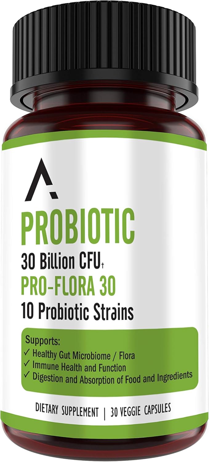 Ascendant Nutrition 30 Billion CFU Probiotic for Women and Men – Multi-Strain Spore Forming - Bacillus Subtilis, Lactobacillus Acidophilus, Bacillus Coagulans - Ultimate Digestive Health – 30 Capsules: Health & Personal Care