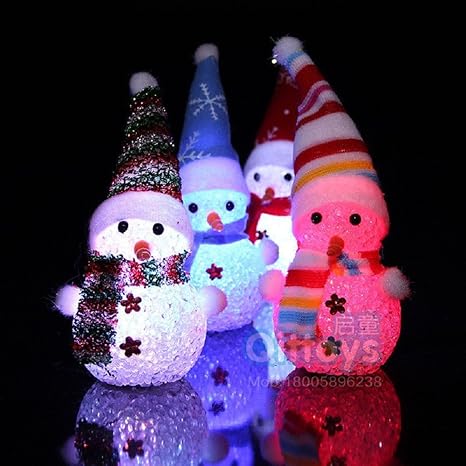 Ilovediy 2stück Led Beleuchtung Schneemann Dekofigur Weihnachtsdeko Innen Außen