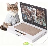 Czoynife Cat Laptop Scratcher, Cat Scratcher Cardboard, Interactive Toys, Kitten Supplies and Stuff for Indoor Cats