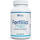 Fertilia Men – Men’s Fertility Support - Pre-Conception Supplement with L-Carnitine, Zinc & Antioxidants – Non-GMO, Gluten-Free, Dairy-Free - 90 Tablets, 3 Month Supply