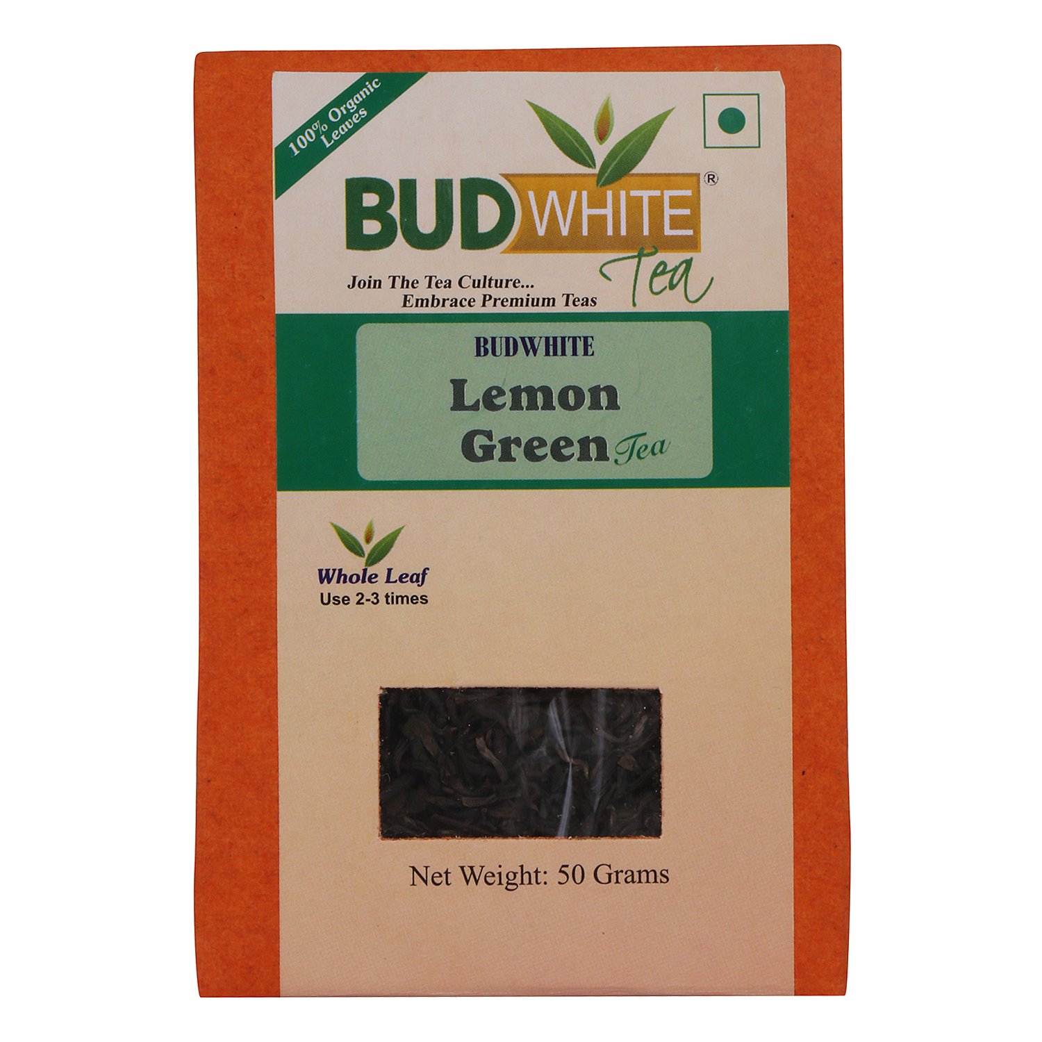 Budwhite Lemon Green Tea - 50 G Loose