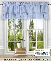 Simple Comfort Stacey 60-by-38 Inch Ruffled Swag