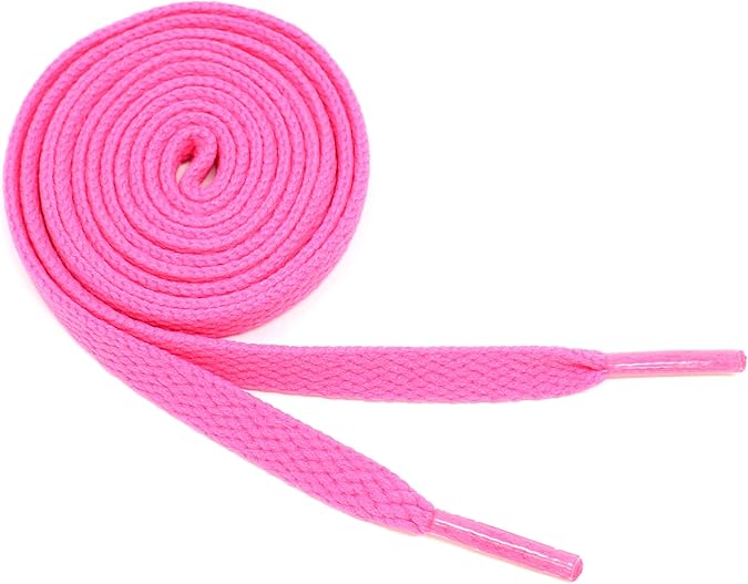 Flat Shoelaces 5/16" Wide Solid Colors Several Lengths For Sneakers and