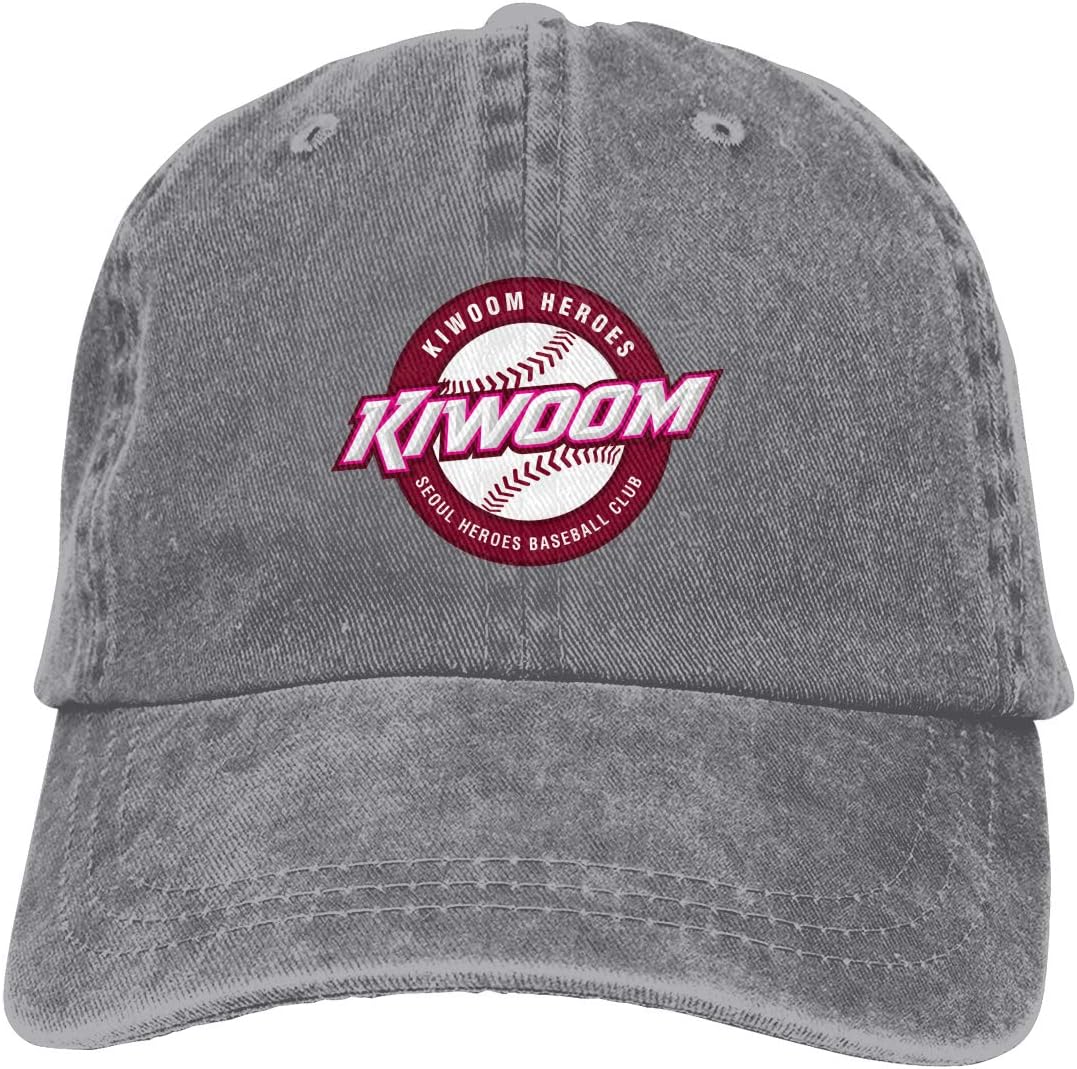Unisex Kiwoom Heroes Cotton & Denim & Tie Dye Dad Hat Baseball Cap