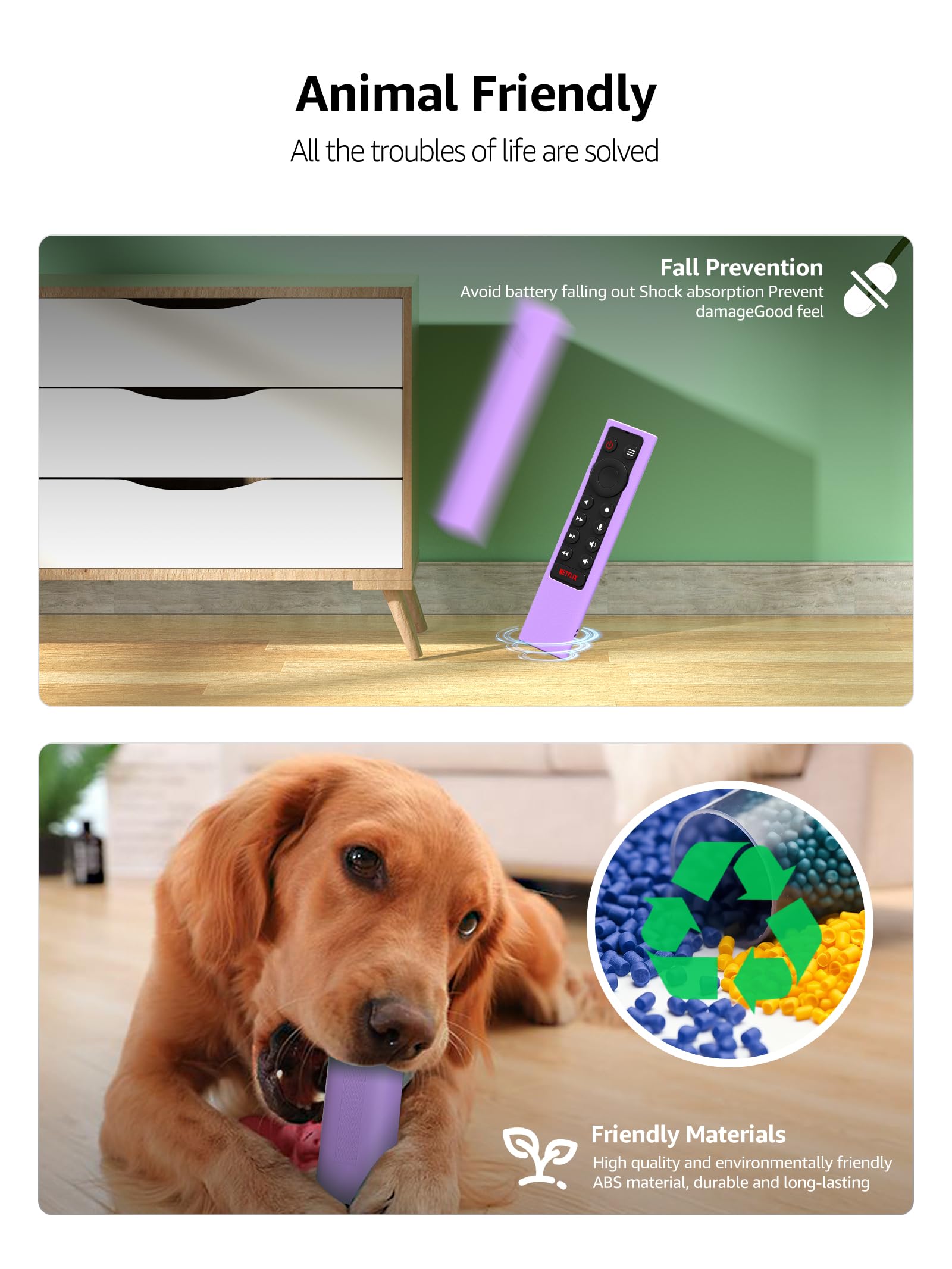 Shockproof Case Compatible for NVIDIA Shield Android TV Pro 4K HDR Streaming Media Player,Skin Holder for NVIDIA Shield Remote Controller(Glow-Purple)