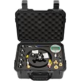 YFIXTOOL Hydraulic Nitrogen Accumulator Charging Kit, Nitrogen Fill Kit, Nitrogen Pressure Test System with Digital Gauges